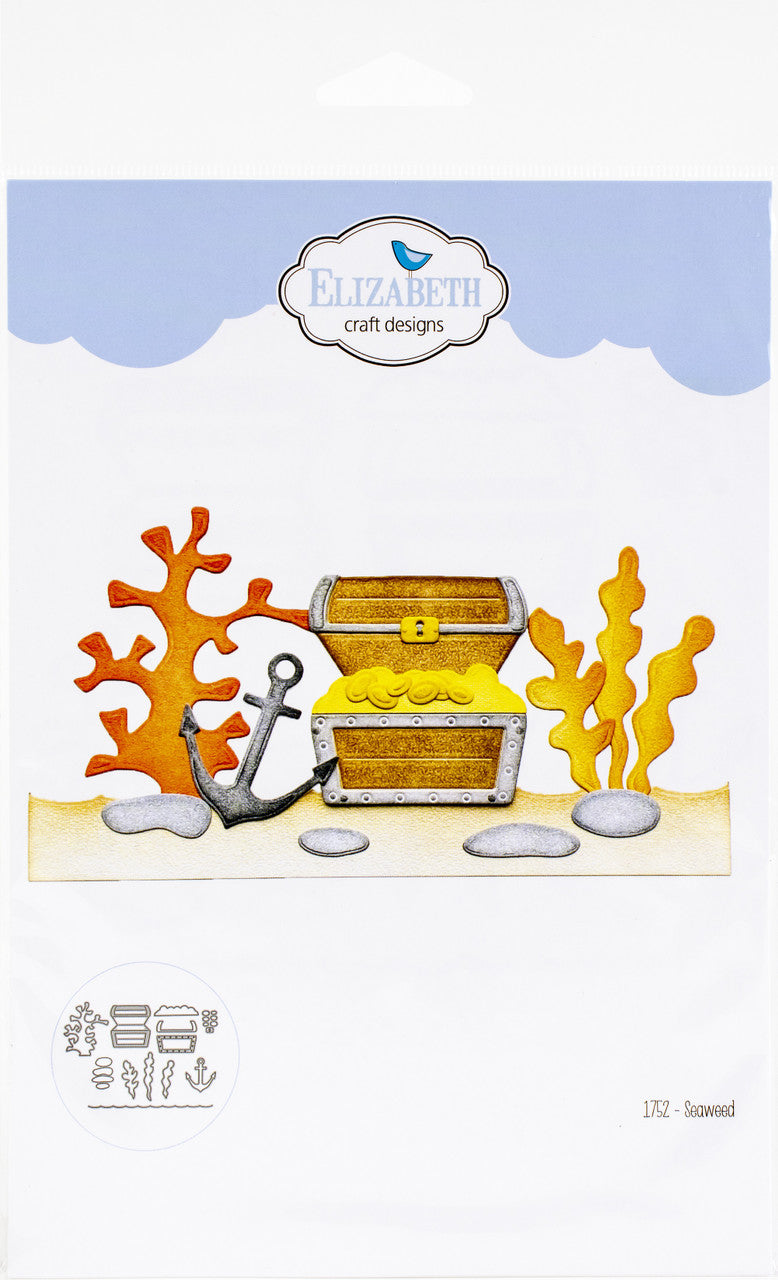 Elizabeth Craft Metal Die Seaweed